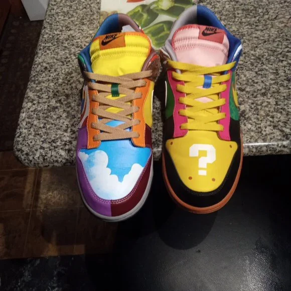 Special edition Mario and Luigi sb dunks Nike Dunk Low What the Super Mario – Ar Store main image 4